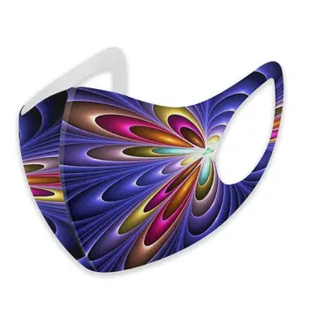 Modri Cvetovi-Art Svetlobe, Stekla Stroj elastično Držalo Obraz Dihalno Masko za enkratno uporabo Proti Prahu Bombaž Usta Za Odrasle