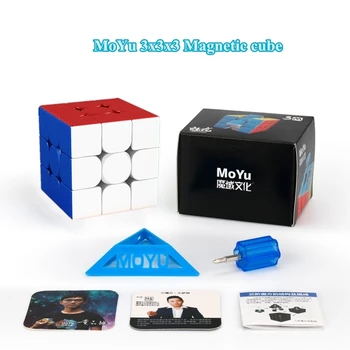 Moyu Meilong Piramida kocka 3x3 4x4 5x5x5 Magnetna kocka Strokovno Magic cube Konkurence hitrost kocke igro kocka uganka igrače darilo