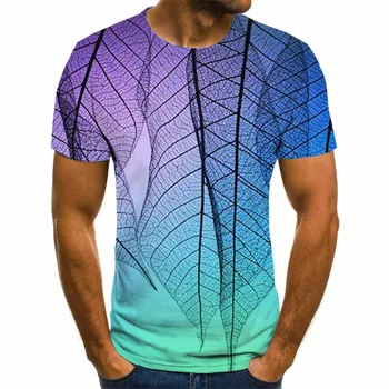 Moška T-shirt poleti leta 2020 3D, tesen rokav kratek rokav priložnostne kratek rokav T-shirt, zanimivo T-majica, primerna za veliko