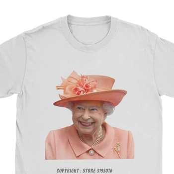 Moške Majice Kraljica Lizzy Božič Tees Kraljica Elizabeta II British Royal Crown Tshirts Camisas Hombre Mens Navaden T Srajce