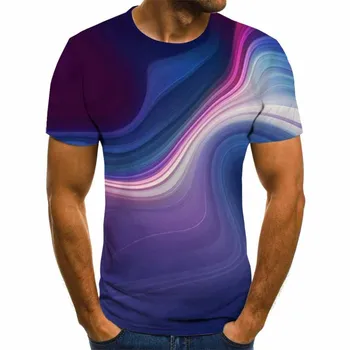 Moške poletne T-shirt, prvotno 3D natisnjeni T-shirt, moške večnamensko T-shirt, moške ovratnik, 3D natisnjeni T-shirt, velike, 2020