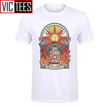 Moške Temne Duše 3 Cerkev Sun, T-Shirt Pohvale Sonce Mladi Tees Bombaž Nova Majica Modnih Oblačil
