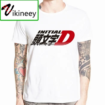 Moški Print Drift Japonski Anime T-shirt O-Vratu, Kratke rokave Poletje Priložnostne AE86 Začetno D Men Majica s kratkimi rokavi