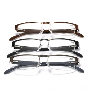 Moški Ženske Titanove zlitine Obravnavi Očala, ki Niso okroglih 12 Sloj Prevlečen leče Retro Poslovnih Daljnovidnost Recept Očala