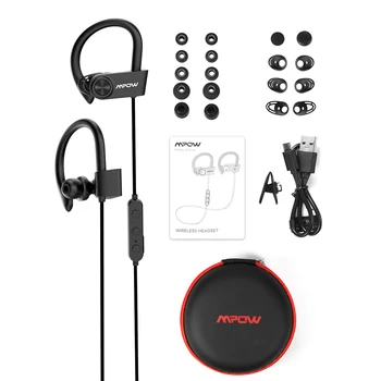 Mpow D9 Bluetooth 5.0 Slušalke Aptx Brezžični Šport Slušalke Z IPX7 Nepremočljiva šumov Mikrofona 18H Dolžina Za Vožnjo