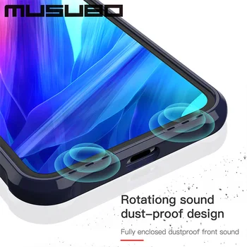 Musubo Prozoren Pokrov Primeru Za iPhone 11 Pro Xs Max XR Funda Ohišje Za iPhone Plus 8 7 6 6s Plus Shockproof Silikonski Luksuznih