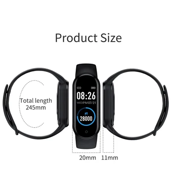 Najnovejši M5 Smart Band Fitnes Tracker Pametno Gledati Smarthwatch Zapestnico, Srčni Utrip, Krvni Tlak Smartband Monitor Manžeta