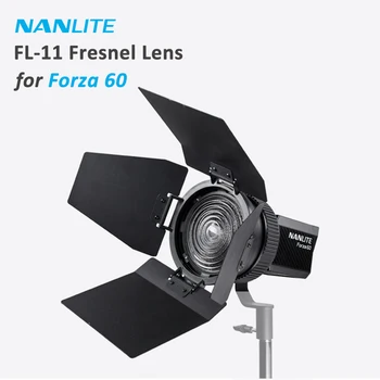 Nanguang NANLITE FL-11 fressnelov optični element Objektiva z barndoor spot-za-poplav, nastavljiva za NANLITE 60 60B 60 W Fotografija svetlobe