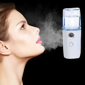Nano obraza megle škropilnica obraz parnik massager hidratador de plasticos par mini maquina de limpeza ultra sonica baterije hladno