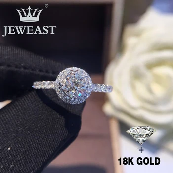 Naravni Diamant 18K Zlato Čisto Zlato Obroč Lep Gemstone Obroč Dobro Prestižnih Modnih Klasična Stranka Fine Nakit Vroče Prodajajo Nove 2020