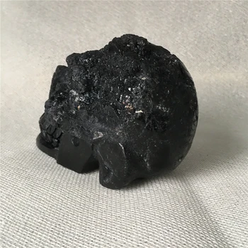 Naravni Črni turmalin od prvega vratnega vretenca quartz kristal za prodajo Kamni in kristali dom dekoracija dekorativni kristalne lobanje