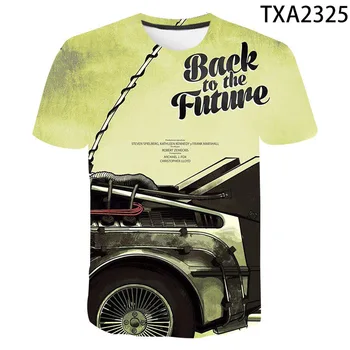 Nazaj V Prihodnost, Film, Moških, Žensk, Otrok 3D T-Shirt Moda Harajuku T Shirt Kul Vrhovi Fant Dekle Otroci Ulične Tee
