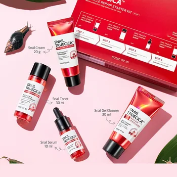NEKAJ JIH MI Polž Truecica Čudež Popravila Starter Kit Edition Vlažilno Nego Kože Proti staranju Popravila Obraza korejski Kozmetika