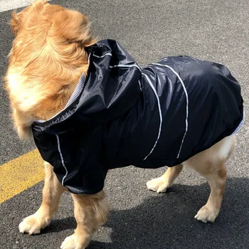 Nepremočljiva Pet Velikih Pes dežni Plašč velika Oblačila za Pse, Zunanji Plašč Dež Suknjič Reflektivni Srednje Velik pes poncho Dihanje očesa