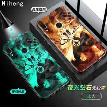 Niheng Svetlobna Akril telefon primeru kritje za Xiaomi Redmi Opomba 7 8 K20 Pro 8A Mi 9 9T 10 10T Pro Torba za Mobilni Lupino, ki se Sveti v temi