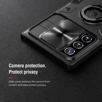 NILLKIN CamShield Oklep Ohišje Za Samsung Galaxy Note 20 Stran Fotoaparata Zaščito Zasebnosti Obroč oporo Hrbtni Pokrovček Za Upoštevajte, 20 Ultra