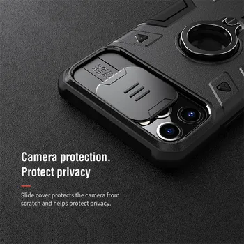 NILLKIN Fotoaparat Varstvo Potisnite Pokrov Prst Prstan Oporo CamShield Oklep Primeru Za Apple iPhone 11 Pro Max SE 2020 iPhone 8/7