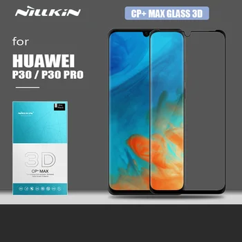 Nillkin za Huawei P30 Pro Stekla CP+ Max 3D Polno Kritje Kaljeno Steklo Varnost Zaščitnih Screen Protector za Huawei P30 Pro Film