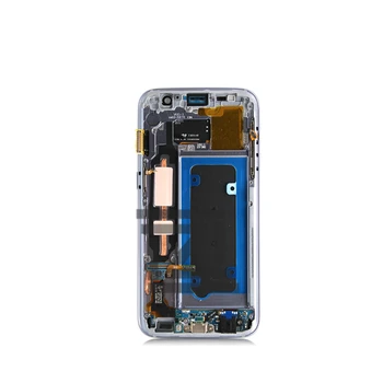 Nov za Samsung Galaxy S7 G930F LCD-Zaslon, Zaslon na Dotik, Računalnike z Okvirjem Zbora za Galaxy S7 G930F rezervnih Delov