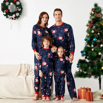Nova Božič Družinski Ujemanje Pižamo Določa Božič Odraslih Oče, Mati, Hči, Tiskanje Sleepwear More Oblačila Obleko Sleepwear