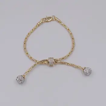 NOVA ZASNOVA Ltaly 750 Zlato barvo Nakit Set Za Ženske afriške kroglice jewlery moda ogrlico iz uhan nakit