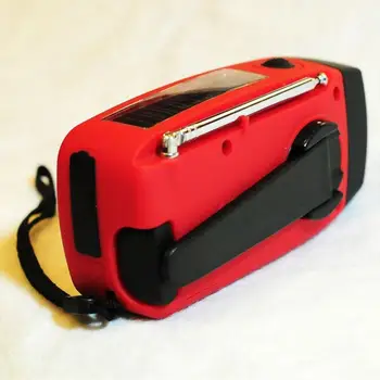 Nove prinaša dobička Rdeče Sončne Radio Strani Ročice Self Pogon Telefonski Polnilnik, 3 LED Svetilka AM/FM/WB Radio Nepremočljiva Sili Preživetje