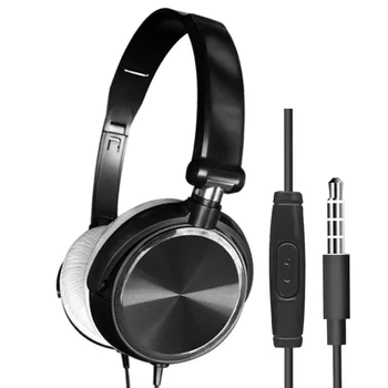 Novi HD Zvok Žične Slušalke Nad Uho Slušalke Bas HiFi Glasbeni Stereo Slušalke Prilagodljivo Nastavljivo 3,5 mm Slušalke za PC Telefon