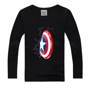 Novi Superheroj otroci T-shirt za dekleta, Obleka Maščevalec Fantje T Shirt Obleko Captain America Superheroj 3D Tiskanih T Shirt Oblačila