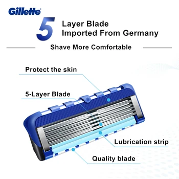 Novo 1Handle +N Rezila Gillette Fusion PROGLIDE Kakovosti Britev Moške Lase, Obraz Britje Nemčija, Uvoženih 5-plast Rezila