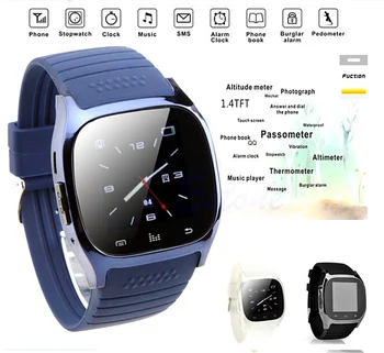 Novo 2019 Nepremočljiva Smartwatch M26 Bluetooth Smart Gledati Z LED Alitmeter Predvajalnik Glasbe Pedometer Za Android Pametni Telefon