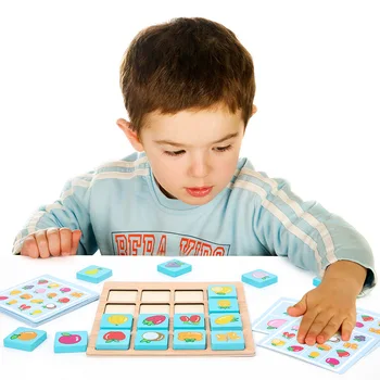 Novo Arrivel Montessori Igrača Za Otroke, Puzzle Igre Pomnilnika, Šah Lesene Učenje Igrače Usposabljanje Koncentracija Igrače Za Otroke
