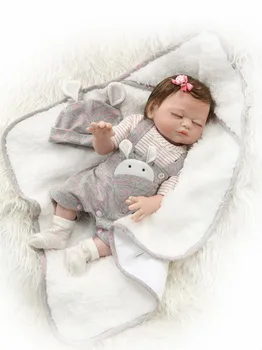 NPK 49 CM za celotno telo, silikonski prerojeni baby doll dvojčka fant in dekle bebes prerojeni strani rdeče barve kože, korenine las nepremočljiva kopel igrača