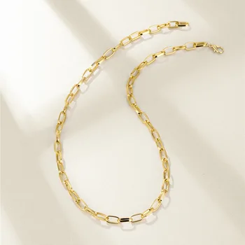 NXN5005 Kovinski trend osebnost vsestranski vratu moda eno plast preprost verižno ogrlica