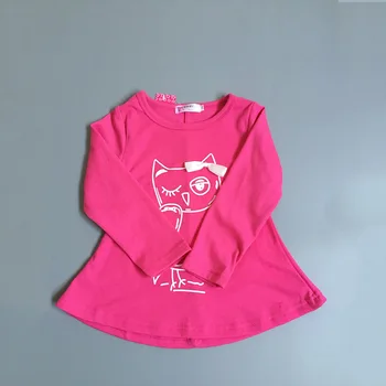 Obleko Dekle Pozimi 2019 Sova Grinch Dolgimi Rokavi Rdeče Modre Živali Tiskanja Obleko Gor za Otroke Pomlad Oblačila Princesse Otroci Kopalke