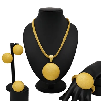 Oblikovalec K trgovini afriški nakit sklopov super gold uhani big Medalje za stranke obletnico poroke, v nigeriji obroč ogrlica
