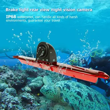 Obračanje Fotoaparat IR Nočno Vizijo Vzvratno Parkiranje Kamera LED 3. Stop Zavorna Luč IP68 Vodotesen za Sprinter Crafter