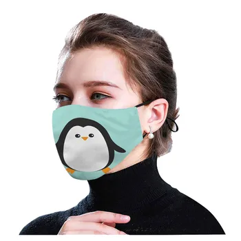 Odrasli Moški Ženske Usta Masko Živali Pingvin Tiskanje Maska Za Prah-Dokazilo Smog-Stroj Maske, Zaščitne Maske Za Odrasle Masko