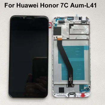 Okvir 2018 Nove 5.7 palčni za Huawei Honor 7C Aum-L41 LCD-Zaslon, Zaslon na Dotik, Računalnike Skupščine brezplačna dostava+Okvir Original LCD