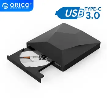 ORICO Zunanji USB 3.0 Optična Gonilnik za CD/DVD-ROM, Combo DVD-RW ROM Gorilnika Pisatelj Diktafon za Namizni Prenosni računalnik Windows, Mac OS