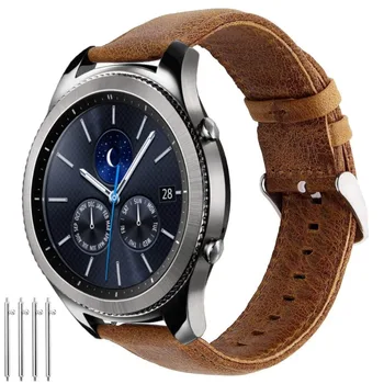Orodje s3 Obmejni pas za Samsung Galaxy watch 46mm trak 22 mm Usnje Nori Konj zapestnica Huawei watch GT trak Grea S 3 46 mm