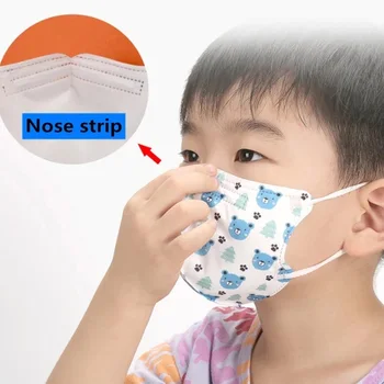 Otrok KN95 Obraz Maske FFP2 Risanka 4 Plast Anti-Prah Zaščitna Mascarillas Respirator Masko Stroj Bombaž Usta Pokrov