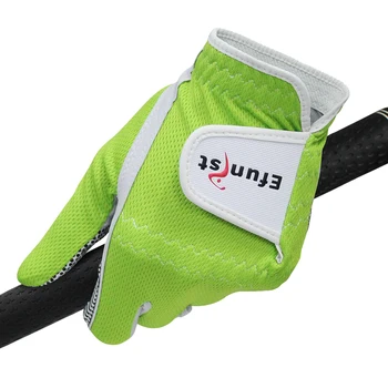 Paket 1 Kos Efunist Golf Rokavice Moški z Levo Roko Dihanje Zelena 3D Delovanje Očesa Non-slip Mikro Vlaken za Golf Rokavice Mens Človek