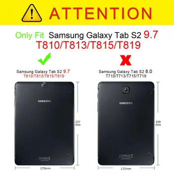 Pametno Tiskanje PU Usnjena torbica Za Samsung Tab Galaxy S2 9.7 SM-T810/T815/T813/T819 9.7 palčni tablični zaščitna torbica+film+pen