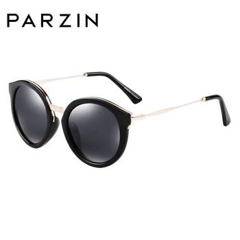 PARZIN Luksuzne blagovne Znamke Retro Krog Žensk sončna Očala Visoke Kakovosti Polarizirana Dame sončna Očala Za Vožnjo
