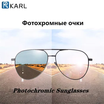 Photochromic sončna Očala za Moške/ženske, Day & Night Vision Polarizirana Vožnje Očala Luksuzne blagovne Znamke, Oblikovanje Pilotnih sončna Očala Moški