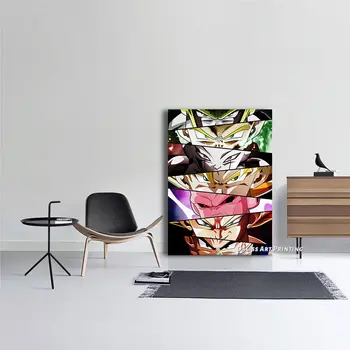 Platno Japonski anime Oči Slike Doma Dekoracijo Slike Plakat HD Natisne Wall Art Modular Dnevna Soba Uokvirjena