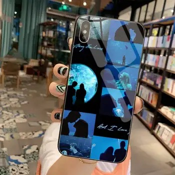 Po Filmu Silikonski Črn Telefon Primeru Kaljeno Steklo Za iPhone 11 XR Pro XS MAX 8 X 7 6S 6 Plus SE 2020 primeru