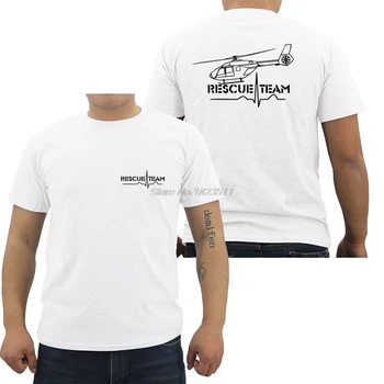 Poletje Moda Moških Bombaža T-shirt Reševanje Zrak Ambulante Storitev Reševanje Letalo Eurocopter T Shirt Hip Hop Tees Vrhovi Ulične