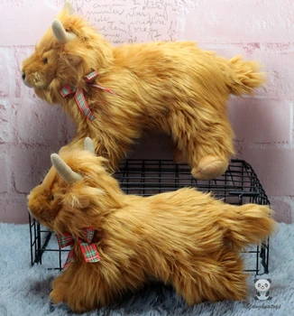 Polnjene živali igrače mehko divje jaka lutka v realnem življenju Bos mutus lutke Dekoracijo prisotna igrača trgovinah