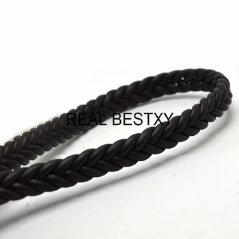 PRAVI XY 1yard/veliko okroglo usnje vrvi, pleteni ravno usnjene vrvice za zapestnico, kar za prodajo